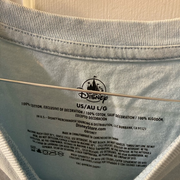 Disney Most Magical Place on Earth Blue Women’s Shirt Large - Picture 5 of 5